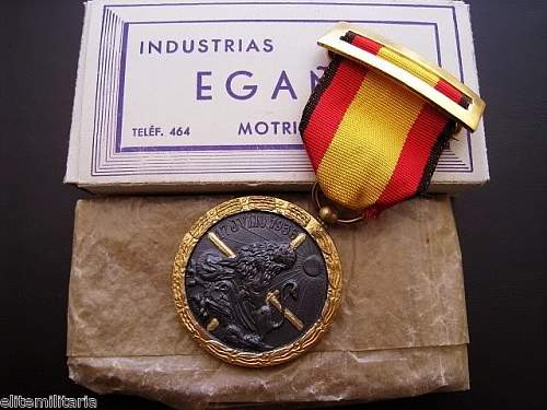 Spanish Civil War Medal