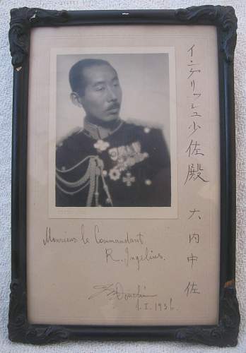 Japanese-Finnish friendship Portrait Photograph, Autographed &amp; Framed