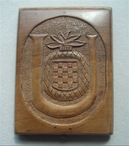 Beautifully Made Wooden Croatian Ustasha Cigarette Box