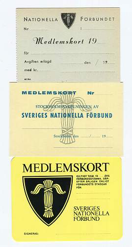 Rare Swedish NSAP items