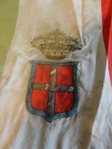 Italian Silk and Gold Banner, Date?  Translation?