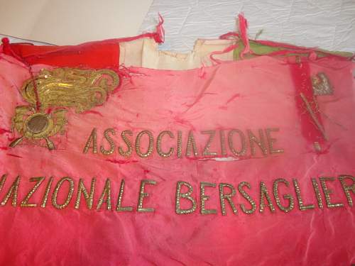 Italian Silk and Gold Banner, Date?  Translation?