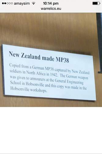 New Zealand made MP38