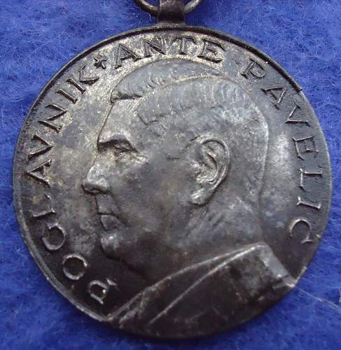 Croatian Ante Pavelic Bravery Medal