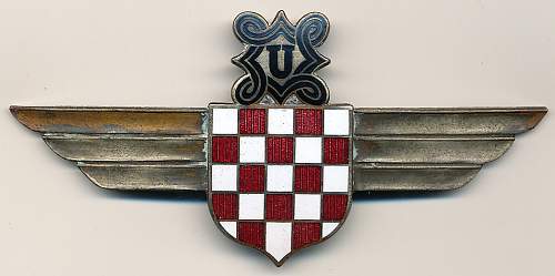 Croatian Pilot's Badge - is it real?