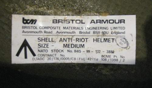 THETFORD NORTHERN IRELAND HELMET - breakdown