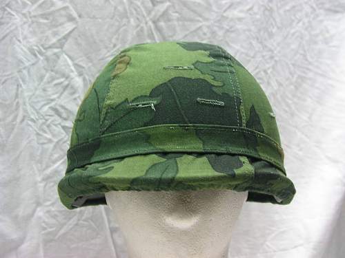 SOUTH KOREAN version of the IRAQI M80 ballistic helmet with leaf camo cover