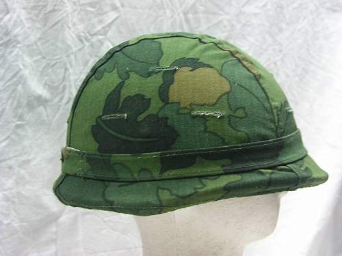 SOUTH KOREAN version of the IRAQI M80 ballistic helmet with leaf camo cover