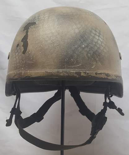 German paratrooper helmet - Afghanistan returnees with custom camouflage