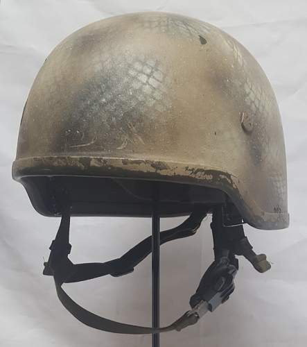 German paratrooper helmet - Afghanistan returnees with custom camouflage