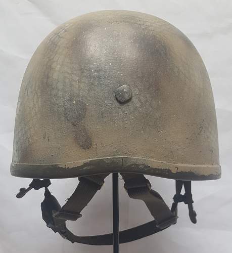 German paratrooper helmet - Afghanistan returnees with custom camouflage