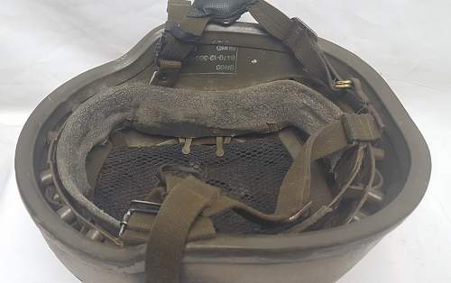 German paratrooper helmet - Afghanistan returnees with custom camouflage