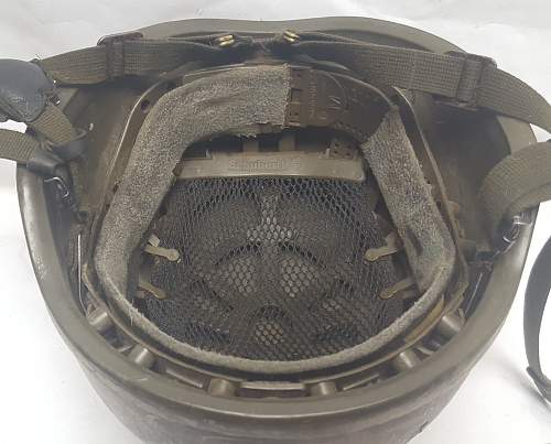 German paratrooper helmet - Afghanistan returnees with custom camouflage