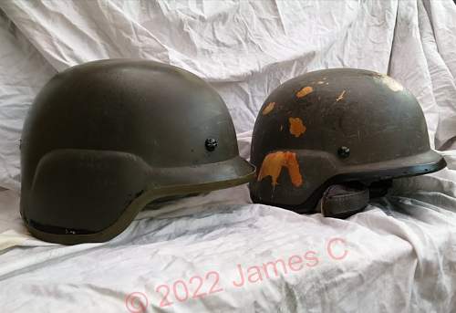 German  &quot;Two-Layer Helmet Steel/Aramid GH III&quot; Troop Trial - Truppenversuch