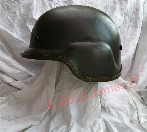 German  &quot;Two-Layer Helmet Steel/Aramid GH III&quot; Troop Trial - Truppenversuch