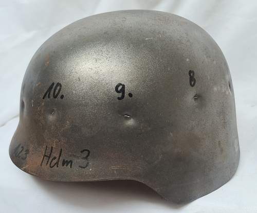 German  &quot;Two-Layer Helmet Steel/Aramid GH III&quot; Troop Trial - Truppenversuch