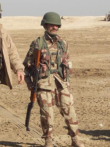 Helmet in Afghanistan 2003 and Iraqi Freedom 2001