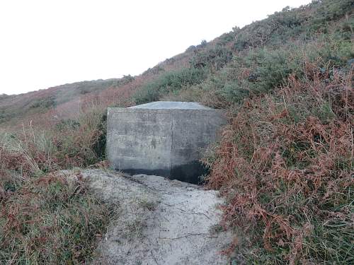 German bunkers in Jersey Channel Islands.