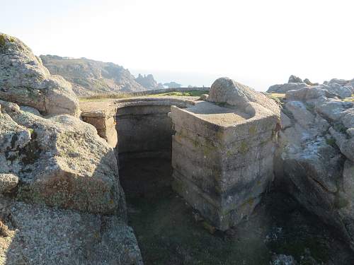 German bunkers in Jersey Channel Islands.