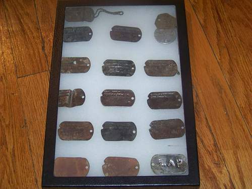 Normandy dog tags collection