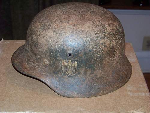 Normandy M40 helmet with decal