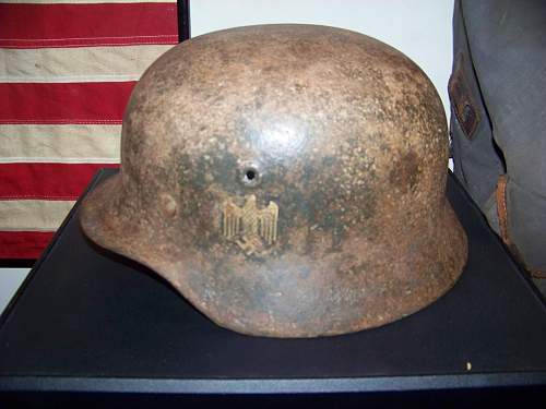 Normandy M40 helmet with decal