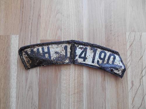 license plate WH 184 190