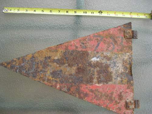 Stalingrad dug metal marker pennant