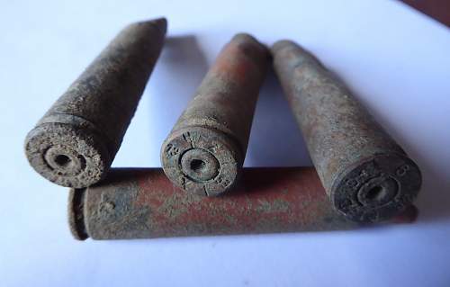 MG42 cartridge cases from the Falaise Gap