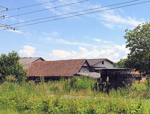 War relics along railroad Croatia