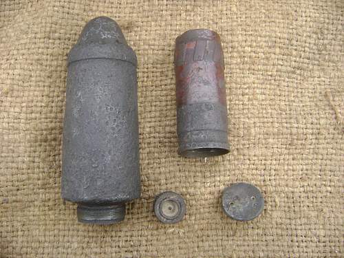 Grenades (ammunition) of the First and Second World War. View from the inside