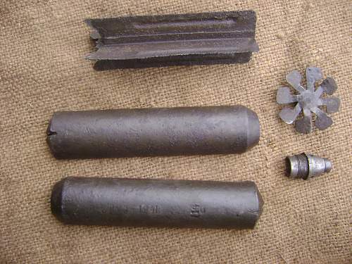 Grenades (ammunition) of the First and Second World War. View from the inside