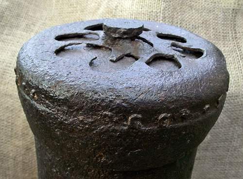 German WW2 15cm Nebelwerfer Relic Ballistic Nose Cap.