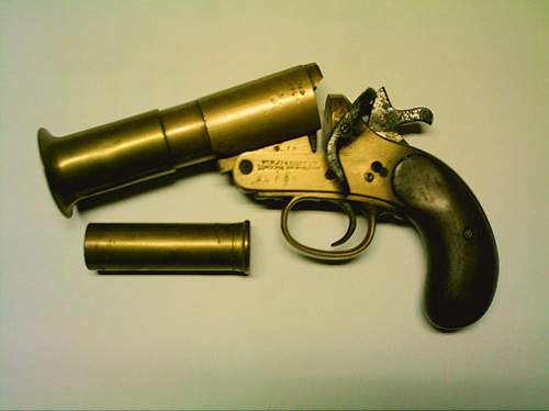 Flare pistol, relic of &quot;Operation Dynamo&quot; 1940.