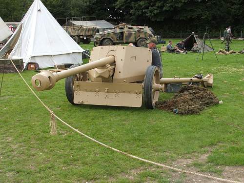 Relic German Pak 40 battle damaged Shield recovered HILL 112 Normandy