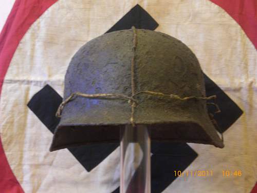 SD luft helmet with bailing wire found SEELOW HEIGHTS