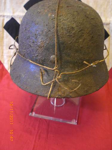 SD luft helmet with bailing wire found SEELOW HEIGHTS