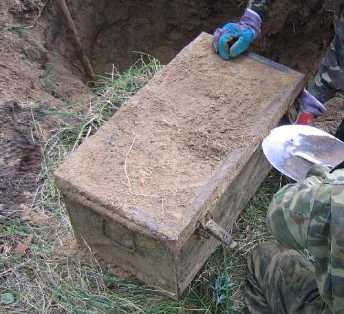 The Zahlmeister's box, found in Koenigsberg