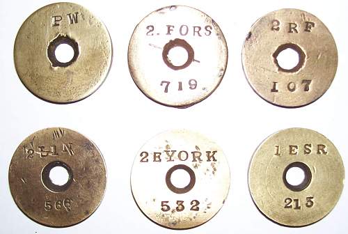 Brass identification plate marked