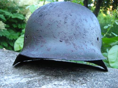 another m42 ss helmet saved from ground