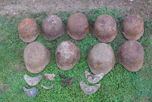 Feldgendarmerie gorgets, ID`s and some helmets