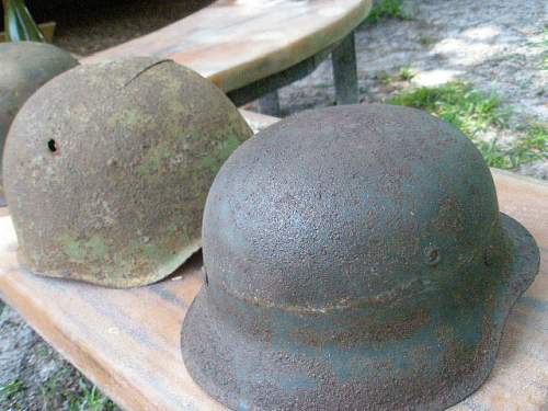 Narva Battlefield Helmet Finds Soviet/ German Relics