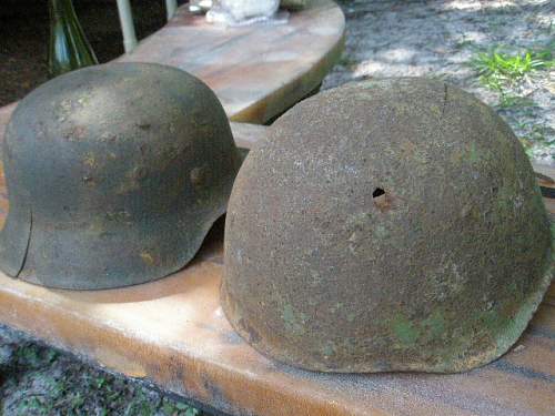 Narva Battlefield Helmet Finds Soviet/ German Relics