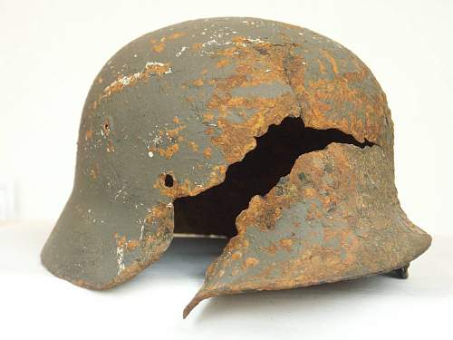 Some of the Eastern front steel helmets