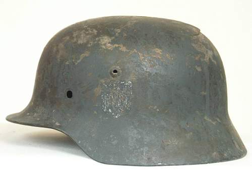 Some of the Eastern front steel helmets