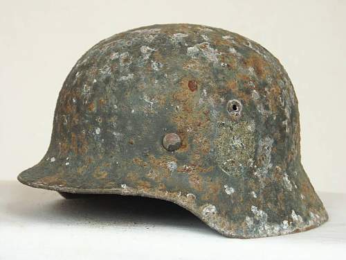 Some of the Eastern front steel helmets