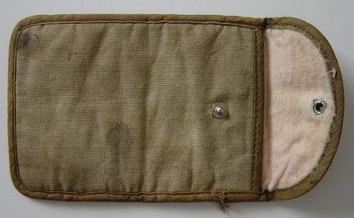 Cloth pouch from Normandy discovered in the 1980's