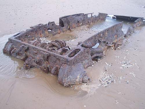 Tanks on a Norfolk beach