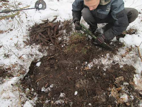 Digging - Eastern front trip April 2013