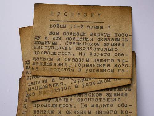 A very interesting find! &quot;To the Soviet 16th Army&quot;